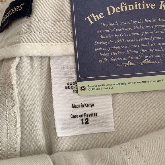 Women’s Dockers Khaki Shorts Sz 12 - Picture 5 of 6